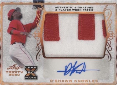 2020 Leaf Trinity - D'Shawn Knowles #PA-DSK