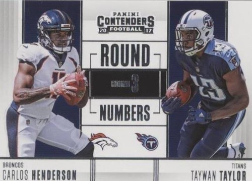 2017 Panini Contenders Carlos Henderson Taywan Taylor #RN-13
