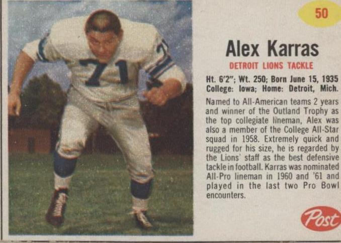 Post Alex Karras 1962 #50