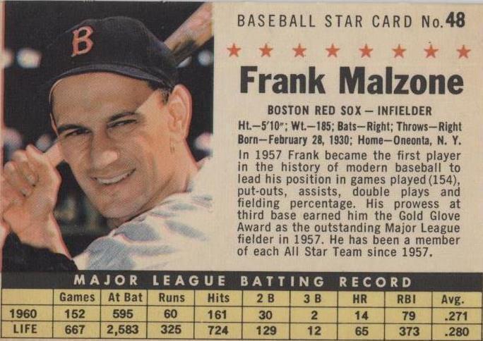 Correo 1961 - Frank Malzone #48
