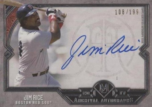 2017 Topps Museum Collection - Jim Rice #AA-JR