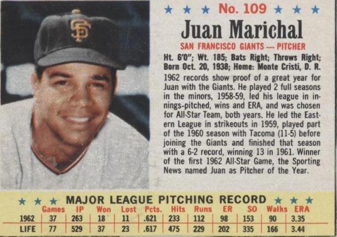 Correo 1963 - Juan Marichal #109