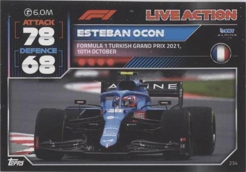 2022 Topps F1 Turbo Attax - Esteban Ocon #234