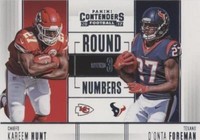 2017 Panini Contenders D'onta Foreman Kareem Hunt #RN-12
