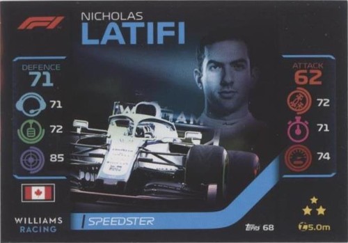 2020 Topps F1 Turbo Attax - Nicholas Latifi #68