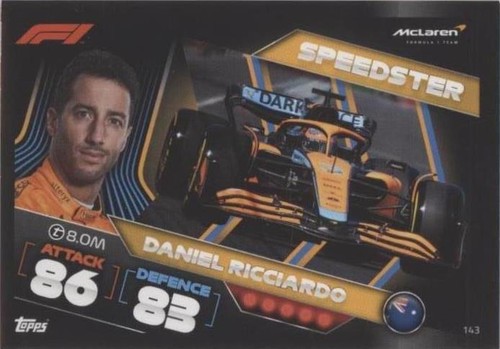 2022 Topps F1 Turbo Attax - Daniel Ricciardo #143