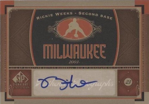 2012 SP Signature Edition - Rickie Weeks #MIL 4