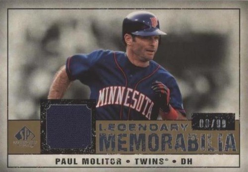 2008 SP Legendary Cuts - Paul Molitor #LM-PM2