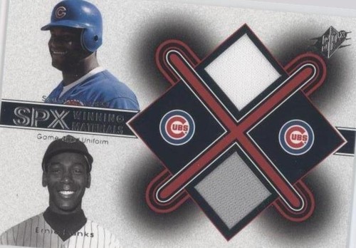 2001 SPx - Ernie Banks Sammy Sosa #SS-EB