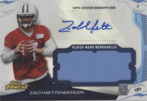 2014 Topps Finest Zach Mettenberger #AJR-ZM