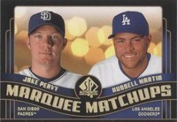 2008 SP Authentic - Jake Peavy Russell Martin #MM-37