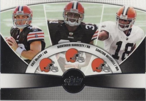 2010 Topps Prime Carlton Mitchell Colt McCoy Montario Hardesty #3Q-6