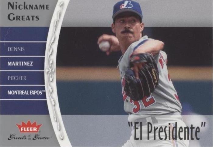 2006 Fleer Greats of the Game - Dennis Martinez #NG-MZ