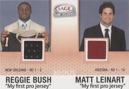 2006 SAGE Game Exclusives Matt Leinart Reggie Bush #CG 4