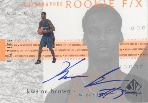 2001-02 SP Authentic - Kwame Brown #140