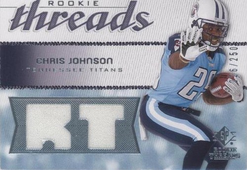 2008 SP Rookie Threads Chris Johnson #RT-CJ