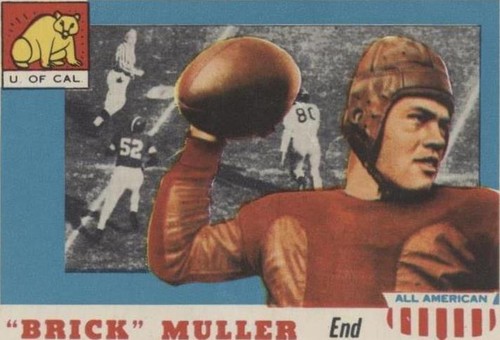1955 Topps All-American Brick Muller VG-EX California #22