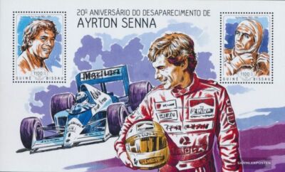 Francobolli Guinea-Bissau 2014 Mi Block 1239 MNH 2014 Ayrton Senna