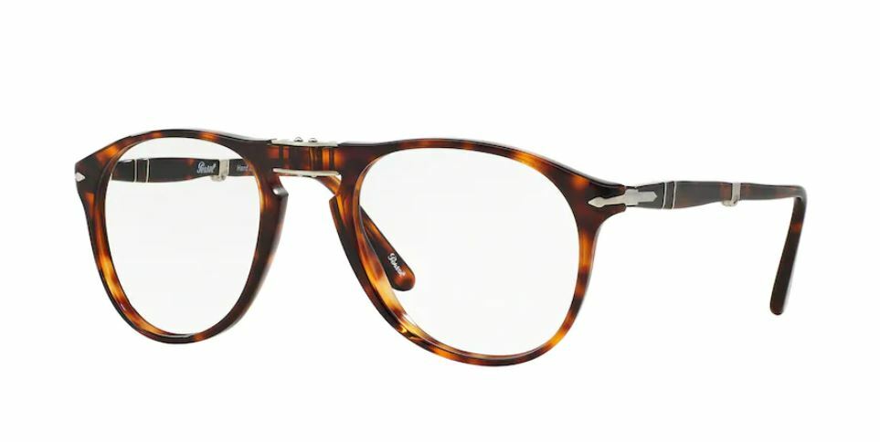 Pre-owned Persol 0po 9714vm 24 Havana Eyeglasses In Clear