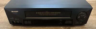Sharp VC-H993U 4 Head Hi-Fi Stereo Rapid Rewind VHS/VCR TESTED WORKS NO REMOTE