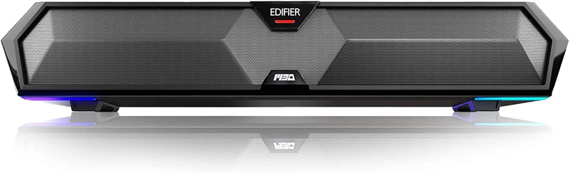 MG300 Computer Sound Bar: Loud Computer Speakers with Deep Bass - Switch RGB Bui