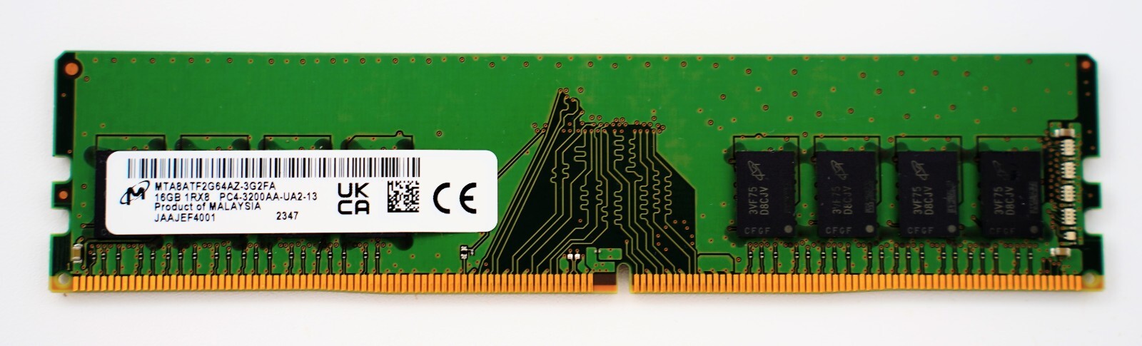 ④MicronMTA16ATF2G64AZ-3G2J1 64GB(16GB×4枚 Micron MTA16ATF2G64AZ-3G2J1 16GB DDR4 3200MHz RAM Non-ECC