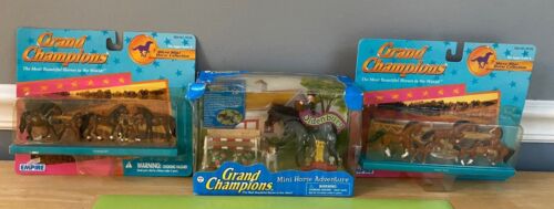 2 x 1998 GRAND CHAMPIONS Micro Mini Horse collection + 2008 adventure set NEW