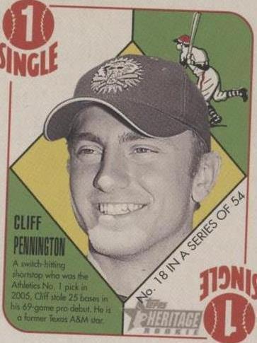 2005 Bowman Heritage - Cliff Pennington #18