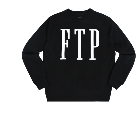 FTP Fisher Crewneck Black Sweatshirt 2023 XL