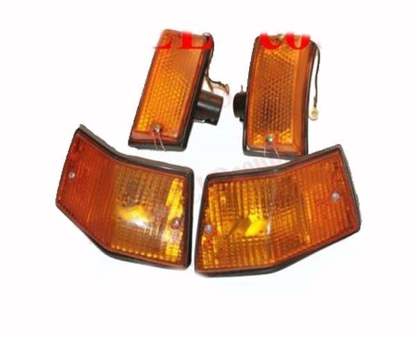 Vespa Front Rear Indicator Blinker Amber Black PX 80 200 PE Lusso T5 Stella  
