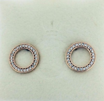 GENUINE PANDORA Forever PANDORA Stud Earrings 280585CZ FREE