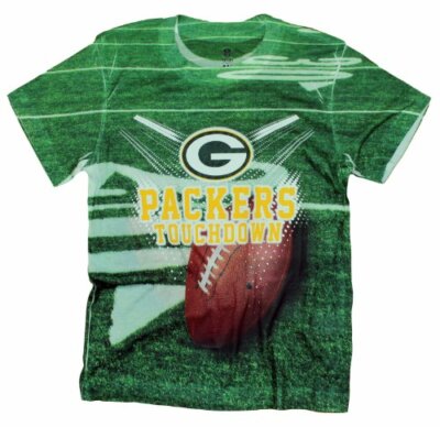 Молодежная футболка Green Bay Packers TOUCHDOWN NFL, зеленая