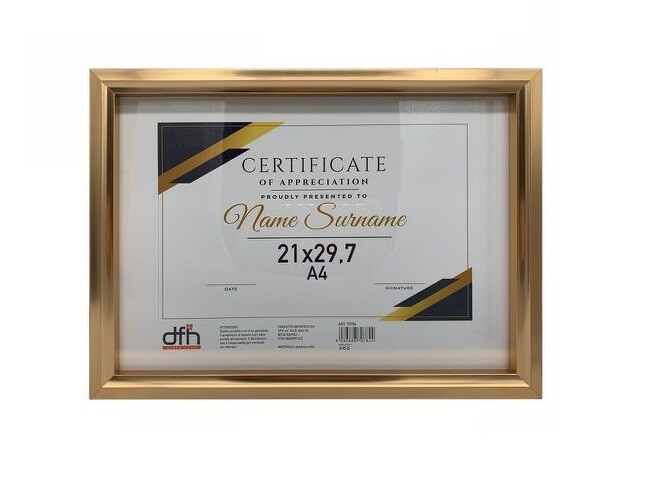 Cornice Per Foto Certificati Quadri Tele Dimensioni A4 21x29.7cm 70784 dfh