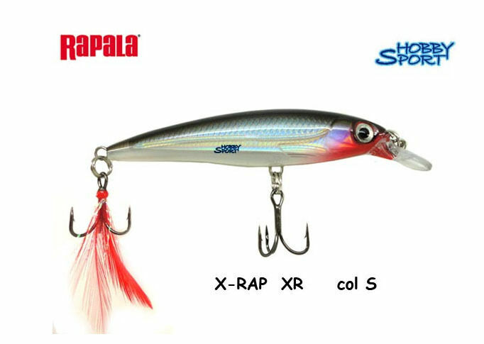 RAPALA XRAP XR-4 COL  S BLACK SILVER 2 GR ORIGINALE X PICCOLA TRAINA MARE XR-04