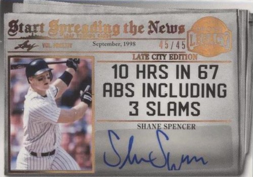 2024 Leaf a Bronx Legacy - Shane Spencer #SSNA-SS1