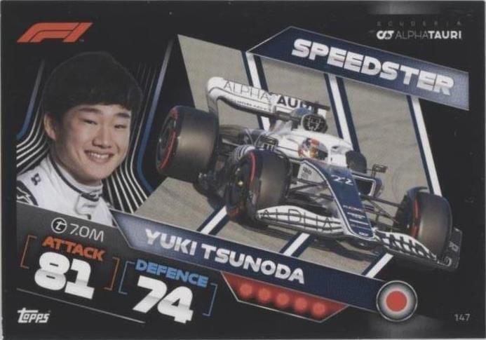 2022 Topps F1 Turbo Attax - Yuki Tsunoda #147 for sale | eBay