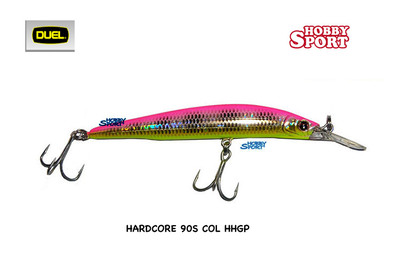 DUEL MINNOW HARDCORE 90S col HHGP gr 8 ARTIFICIALE SPINNING SINKING F924