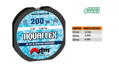FILO AQUAFLEX JTM 200 MT DIAM. 0,20 MM SPECIALE BOLOGNESE MULINELLO 5,4kg JAPAN