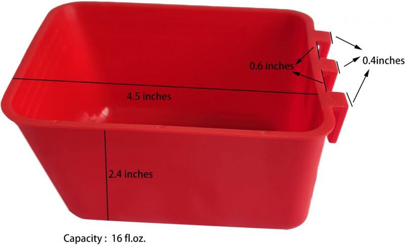 16PCS Chicken Feeder Bird Feeding Bucket Food Dispenser for Geese Duck Rabbit