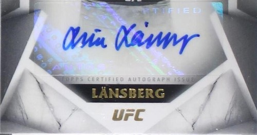 2020 Topps UFC Striking Signatures - Lina Lansberg #STS-LL