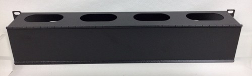 NIOB 1U HINGED HORIZONTAL CABLE MANAGER 190203 BLACK DUCT METAL 19x3.5x3” B832