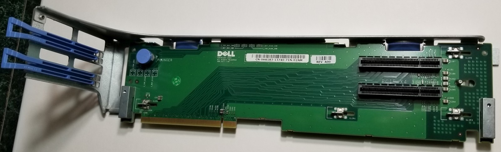 Dell PowerEdge 2950 PE2950 2-Slot PCI-E 8x 4x Left Riser Board H6183