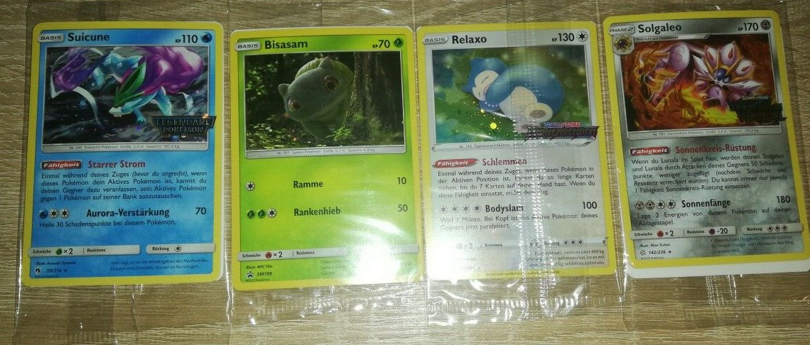 4 seltene Pokemon Promokarten Neu und original verpackt 