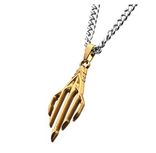 Officially Licensed Aquaman Trident, Original Artwork Premium Quality Necklace