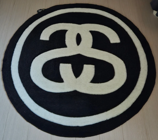 STUSSY クッション SS-LINK Stussy SS Link Rug Black / Home interior / living room rug