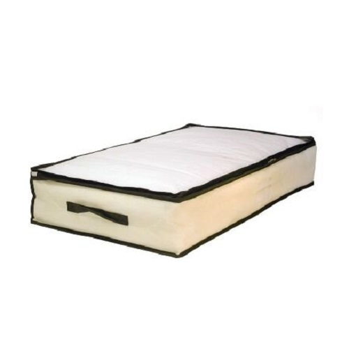 Organizer In Tessuto Contenitore Vestiti Lenzuola Sotto Letto 80x45x15cm dfh