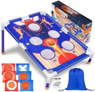 Bean Bag Toss Game for Kids, Cornhole Games Set for Kids Ages 4-8 Boys Girls