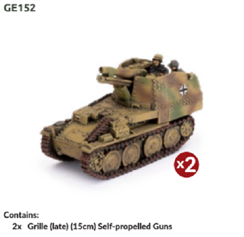Late Grille Взвод (2x) German Flames of War Late War NEW