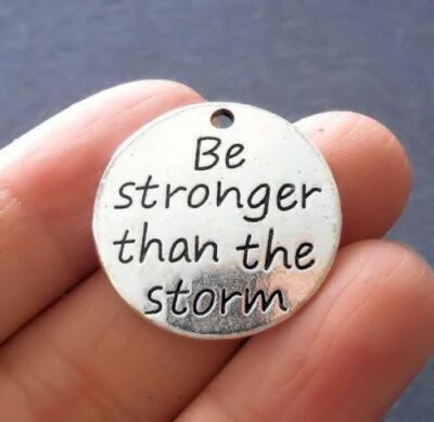 PROTECT WORD FAITH SURVIVE STRENGTH  pendant 22'' 925 Sterling Silver Necklace 