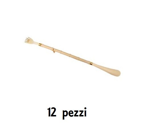 Set 12 CalzaScarpe Calzante Con Mano Grattino Grattaschiena Plastica 50cm moc